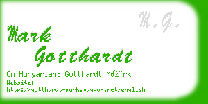 mark gotthardt business card